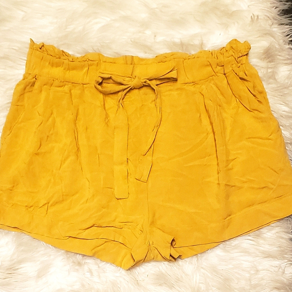 Ambiance Apparel Flowy High Waisted Shorts